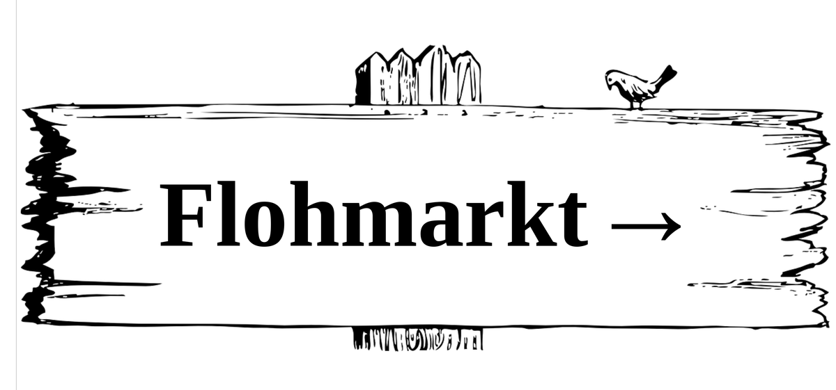 Flohmarkt-Plakat